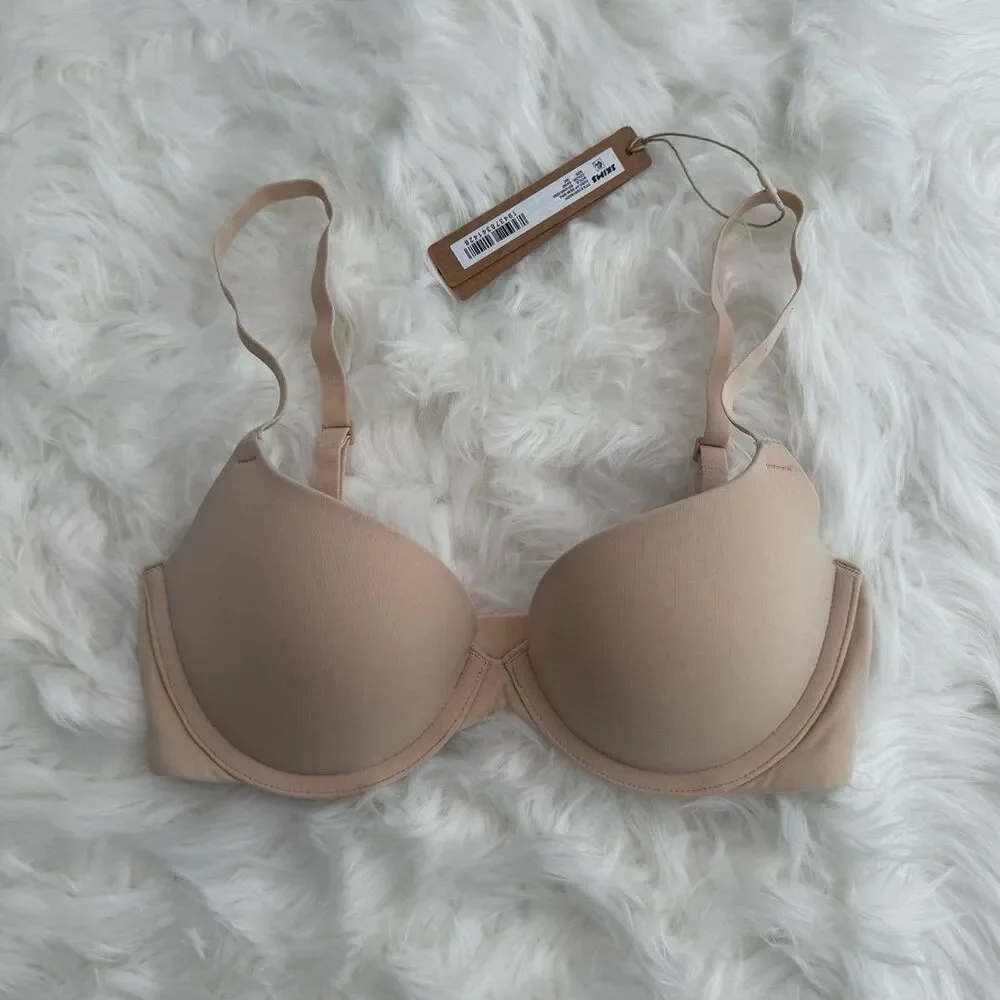 Skims Fits Everybody Push Up Demi Bra Sand Size 30C - Picture 1 of 7